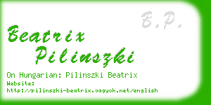 beatrix pilinszki business card